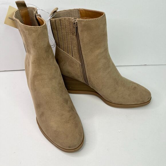 Universal Thread Cypress Wedge Hell Ankle Boots Wonen’s -Taupe/Tan Size 8 #519 - Picture 4 of 12